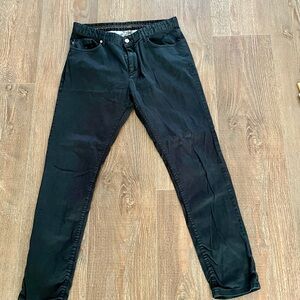 Zara Men's Dark Black Skinny Jeans